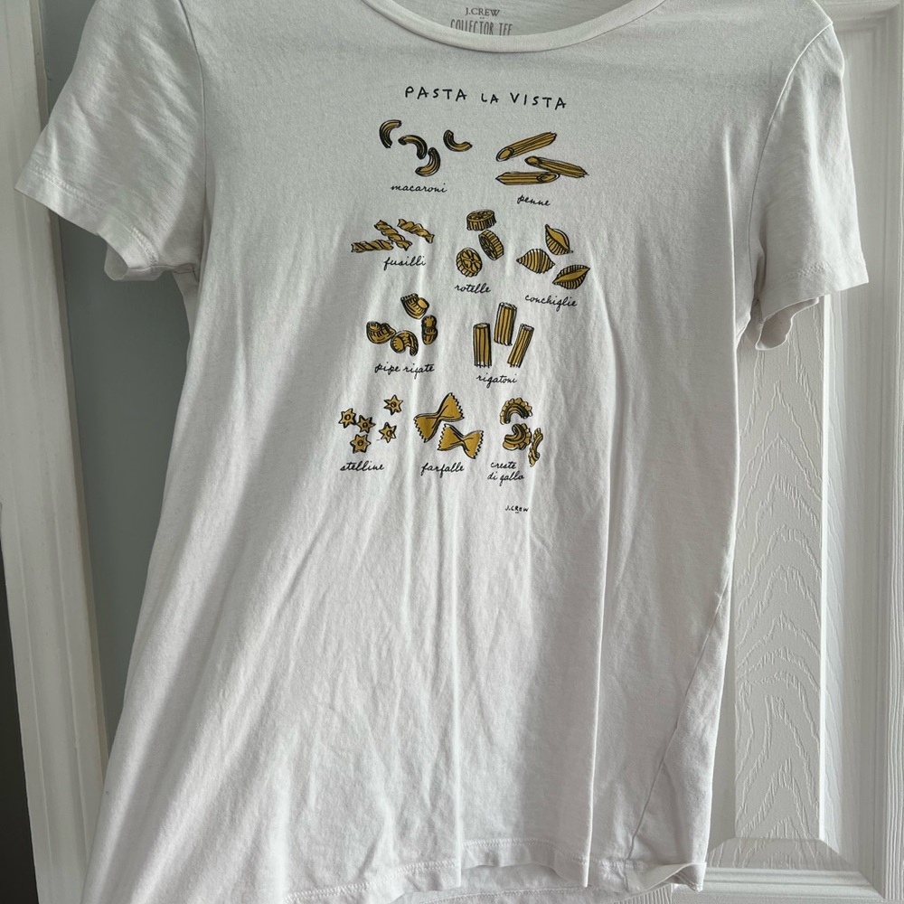 J Crew Pasta La Vista Graphic Tee Design